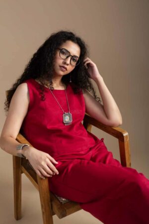 Image for Kusvaa Ws1036 Chitramala Linen Co Ord Set Featured