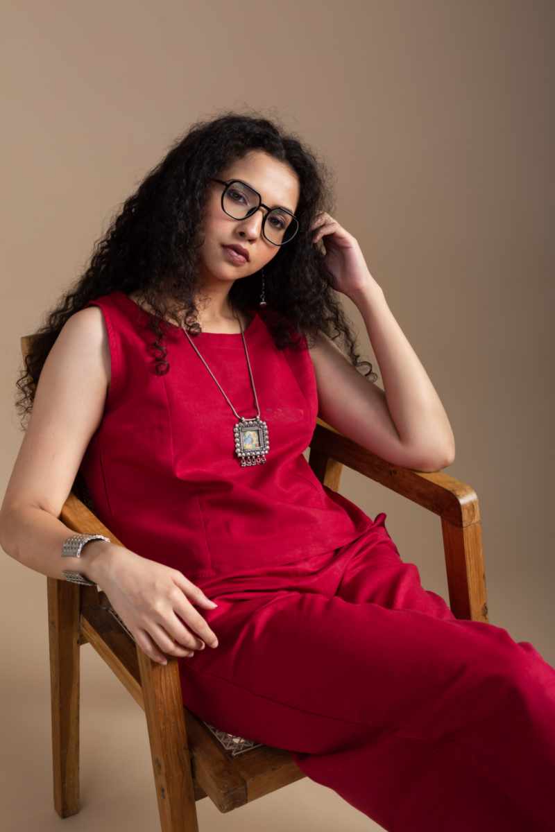 Image for Kusvaa Ws1036 Chitramala Linen Co Ord Set Featured