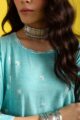 Image for Kusvaa Ws1039 Jasleen South Cotton A Line Kurta Closeup