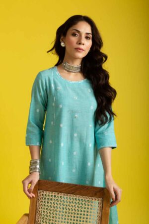 Image for Kusvaa Ws1039 Jasleen South Cotton A Line Kurta Featured