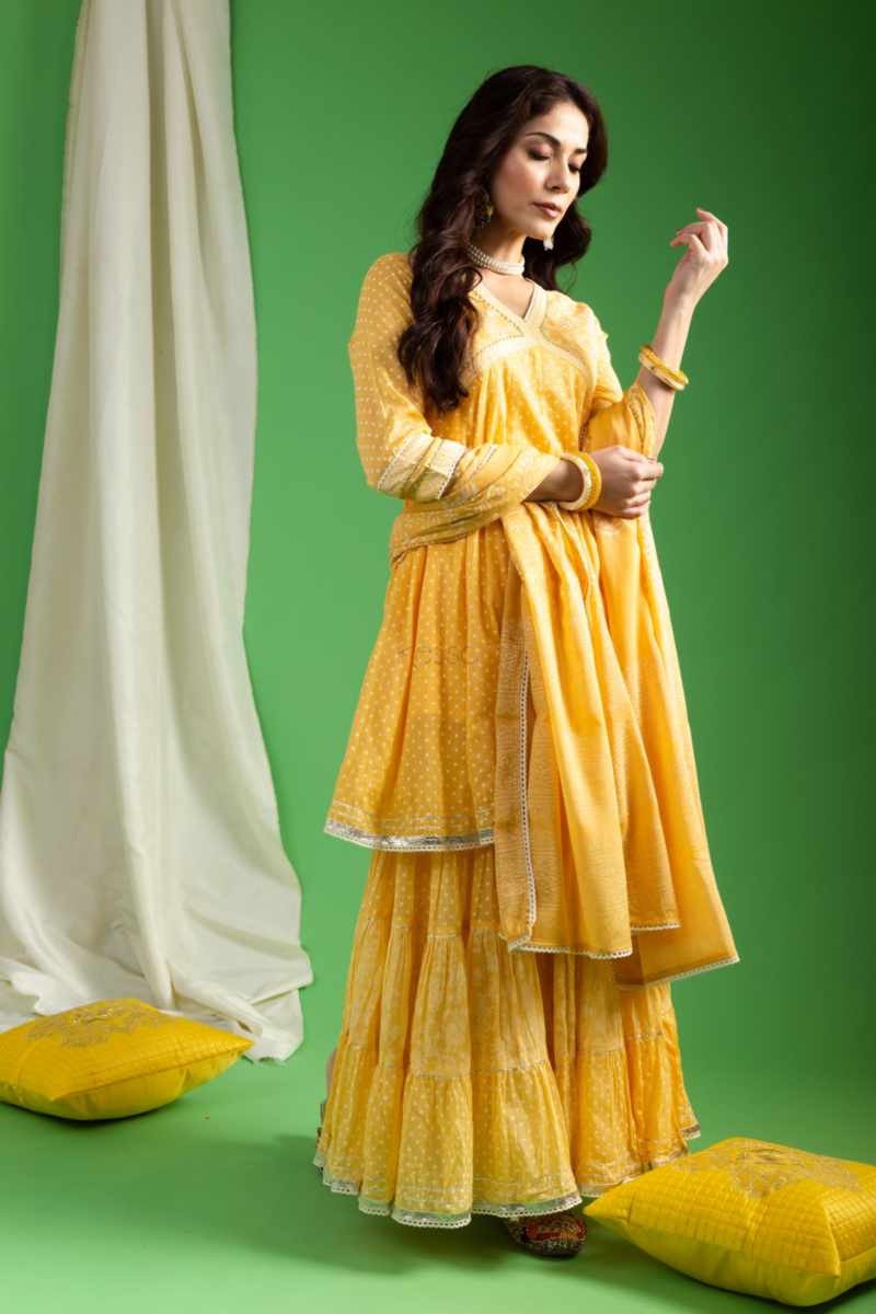 Image for Kusvaa Ws1043 Anvitha Cotton Khadi Print Complete Suit Set Side