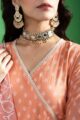 Image for Kusvaa Ws1044 Navleen Cotton Kalidar Kurta Dupatta Set Closeup 2