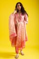 Image for Kusvaa Ws1045 Noor Chanderi Complete Suit Set Side