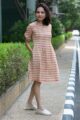 Image for Kusvaa Wsr402 Bhargavi Cotton Handblock Dress Side