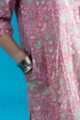 Image for Kusvaa Wsr405 Dharani Cotton Handblock Kurta Closeup 2
