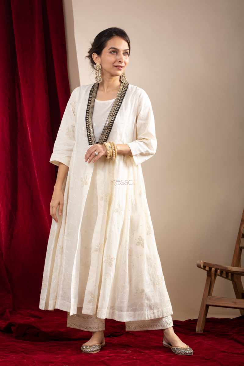 Image for Kusvaa Avdaf266 Kirita Cotton Kurta Plazzo Set Side