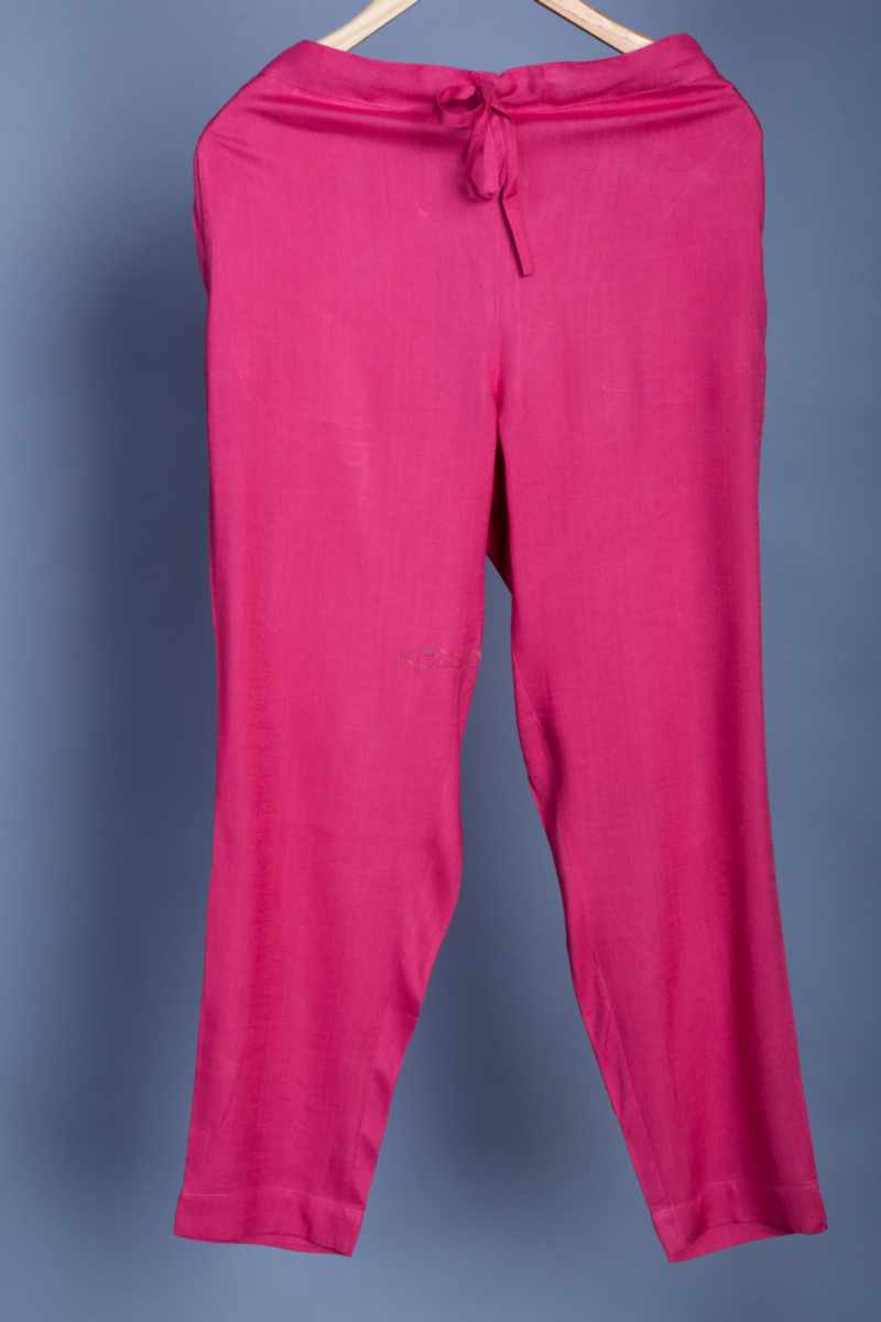 Image for Kusvaa Vcp01 Slub Silk Pants Onion Pink Featured