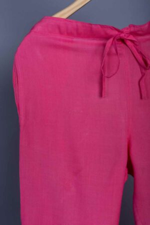 Image for Kusvaa Vcp01 Slub Silk Pants Pink Front