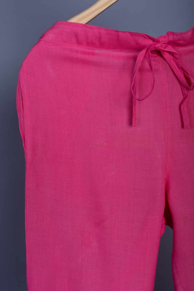 Image for Kusvaa Vcp01 Slub Silk Pants Pink Front