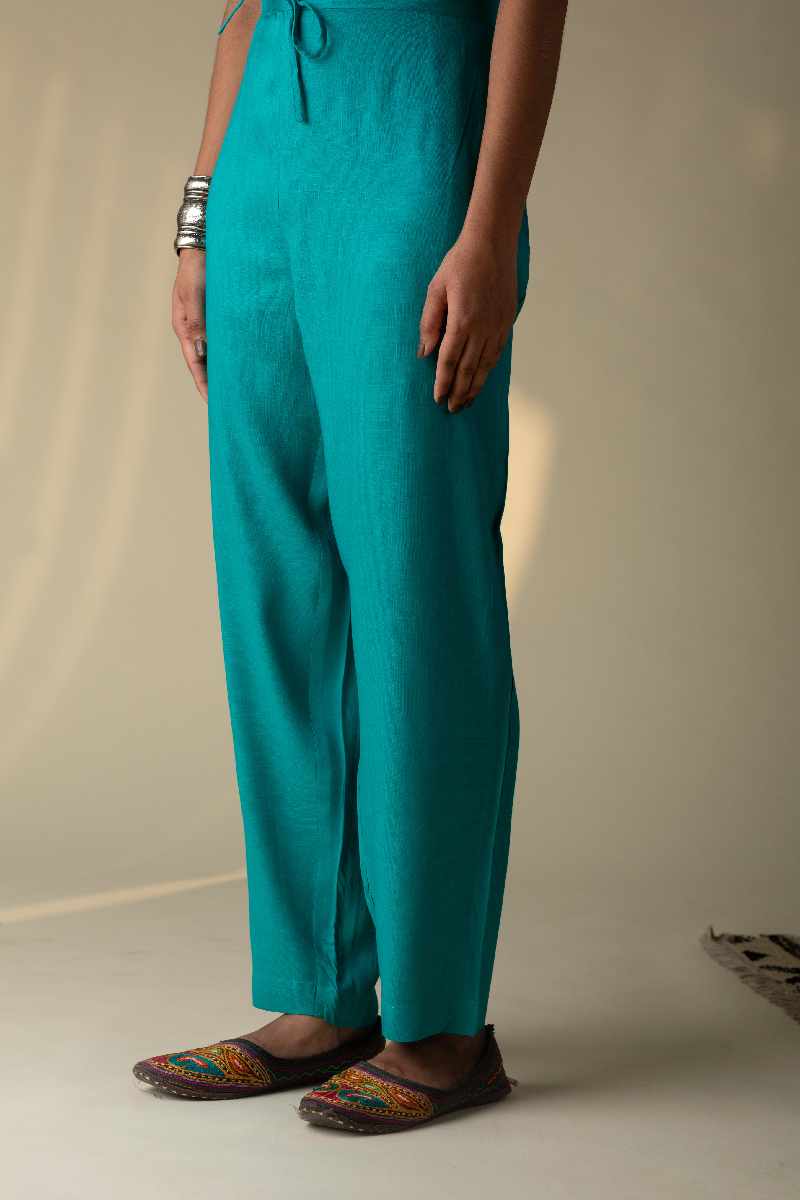Image for Kusvaa Vcp01 Slub Silk Pants Ramagreen Featured New