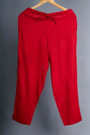Image for Kusvaa Vcp01 Slub Silk Pants Red Featured New