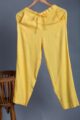 Image for Kusvaa Vcp01 Slub Silk Pants Yellow Closeup New
