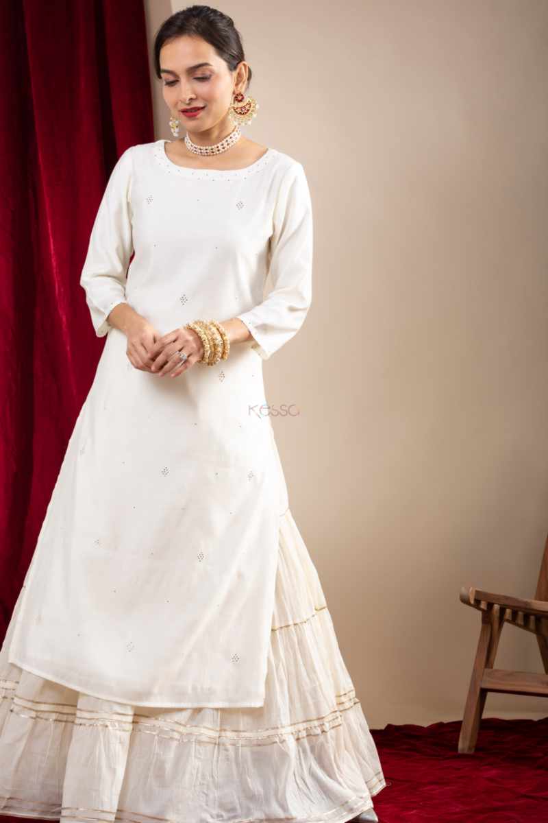 Image for Kusvaa Vcr221 Ashwini Cotton Silk Kurta Front