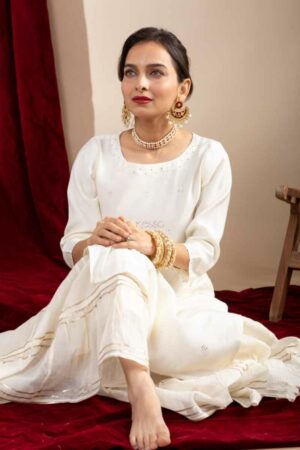 Image for Kusvaa Vcr221 Ashwini Cotton Silk Kurta Sitting