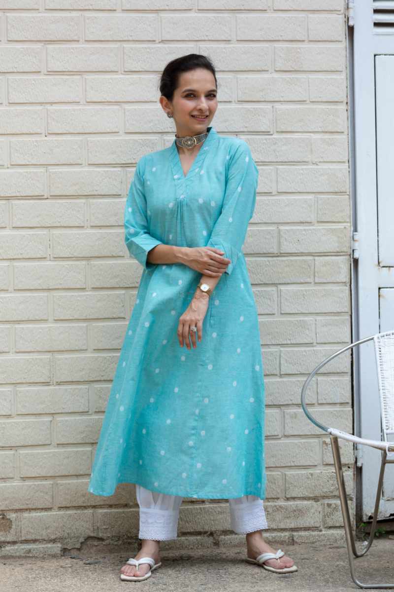 Image for Kusvaa Ws1032 Parnika South Cotton Kurta Featured