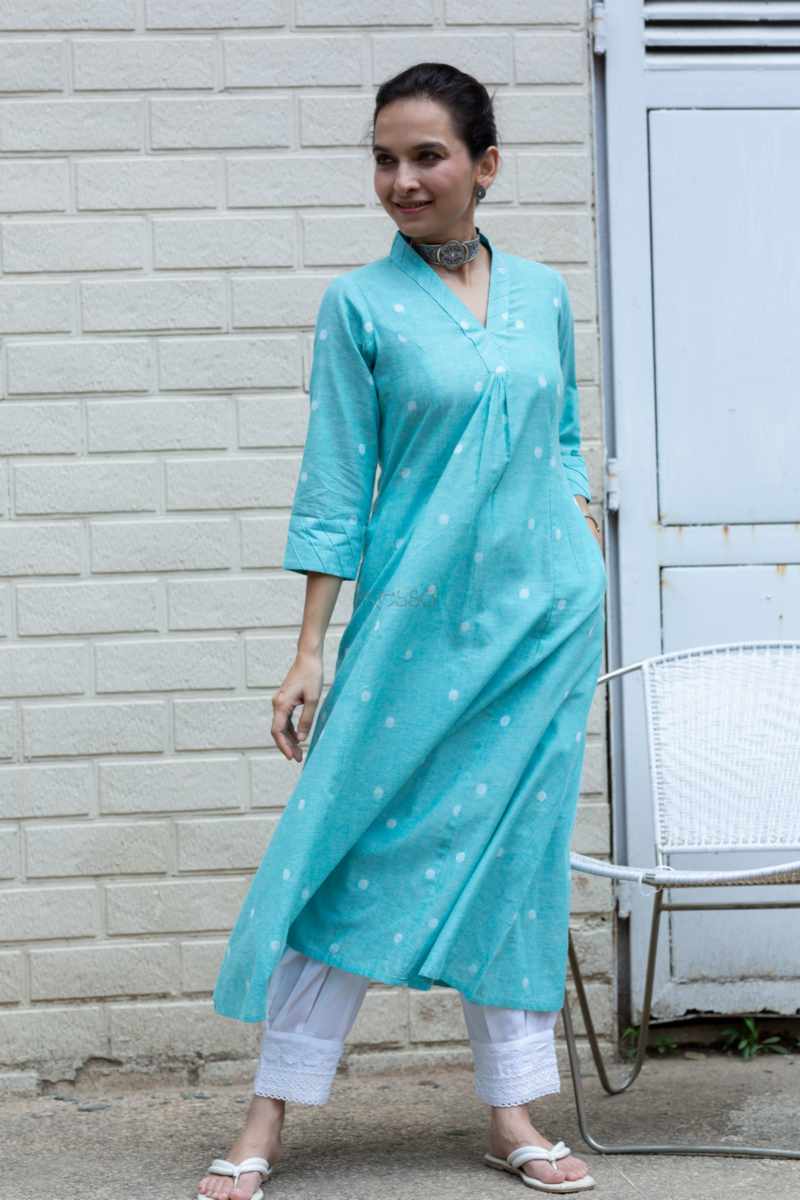 Image for Kusvaa Ws1032 Parnika South Cotton Kurta Front