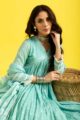 Image for Kusvaa Ws1051 Sneha Cotton Khadi Print Kurta Dupatta Set Sitting