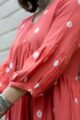 Image for Kusvaa Ws1057 Sanika Muslin A Line Dress Closeup 2