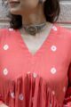Image for Kusvaa Ws1057 Sanika Muslin A Line Dress Closeup