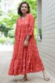 Image for Kusvaa Ws1057 Sanika Muslin A Line Dress Side