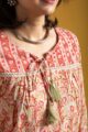 Image for Kusvaa Wsr406 Charvi Handblock Cotton Short Top Closeup
