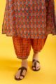 Image for Kusvaa Wsr410 Maithili Cotton Handblock Complete Suit Set Closeup 2