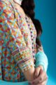 Image for Kusvaa Wsr411 Bhargavi Cotton Handblock Complete Suit Set Closeup
