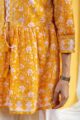 Image for Kusvaa Wsr416 Diyaa Handblock Cotton Short Top Closeup 2