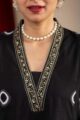 Image for Kusvaa Avdaf267 Bonasri Cotton A Line Kurta Closeup 2