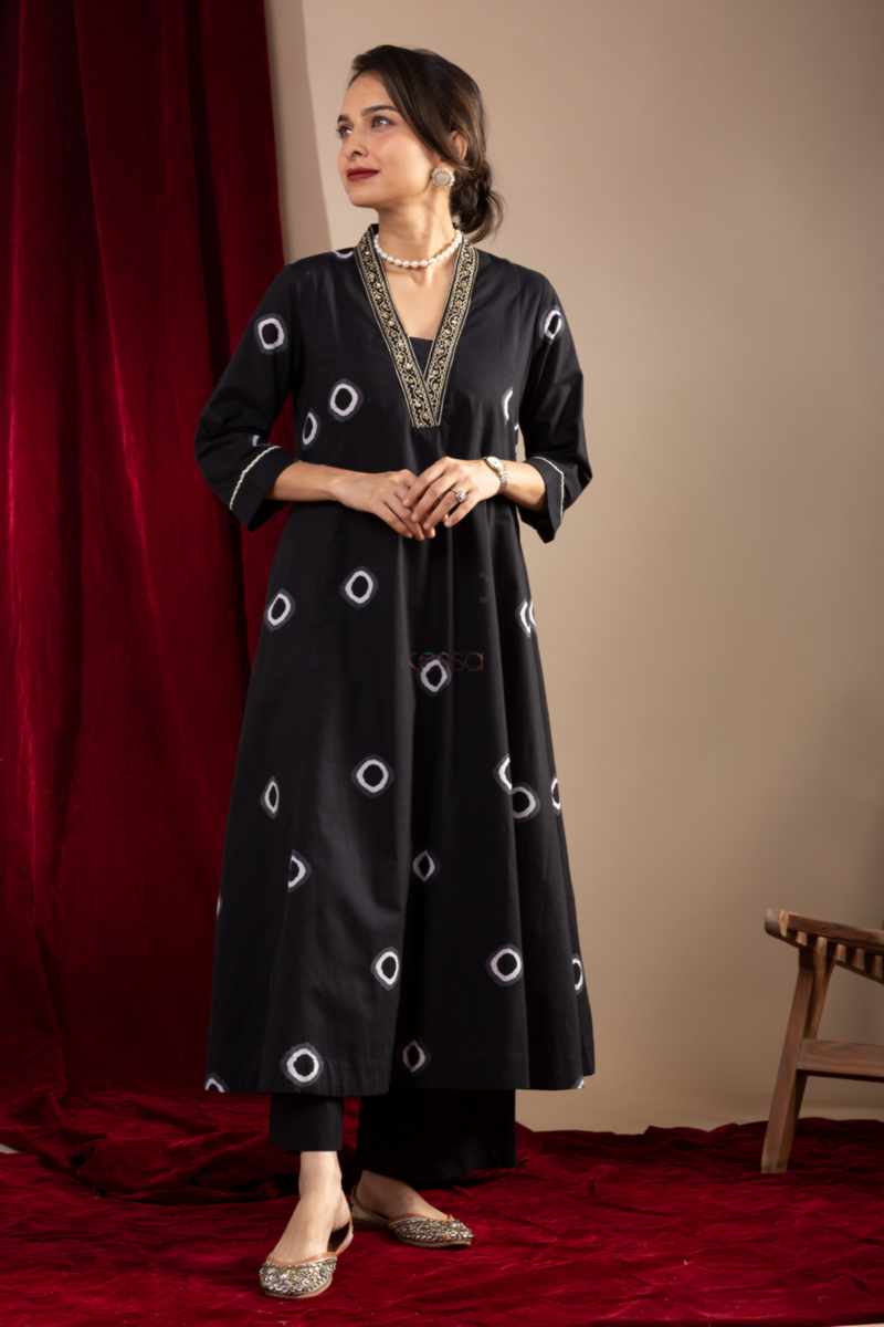 Image for Kusvaa Avdaf267 Bonasri Cotton A Line Kurta Featured