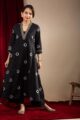 Image for Kusvaa Avdaf267 Bonasri Cotton A Line Kurta Side