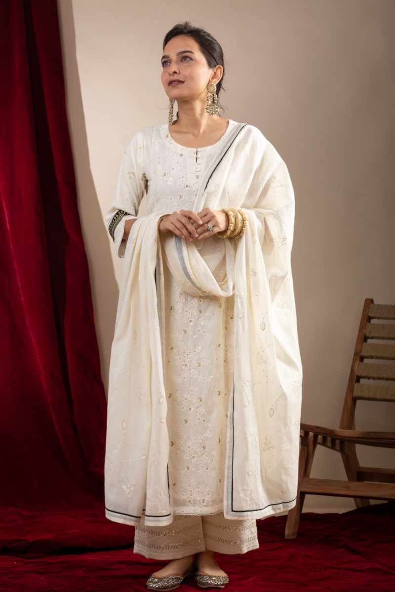 Image for Kusvaa Avdaf269 Feni Cotton Complete Suit Set Front