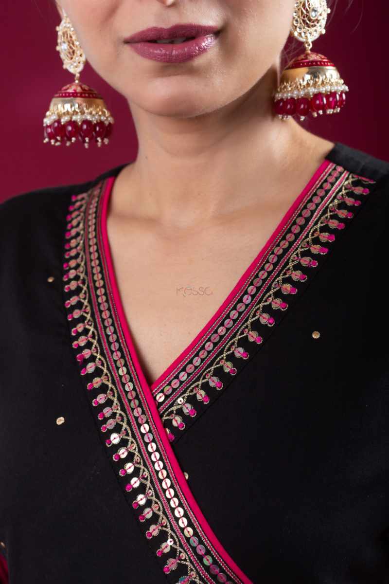 Image for Kusvaa Avdaf273 Gauravi Cotton Kurta Dupatta Set Closeup