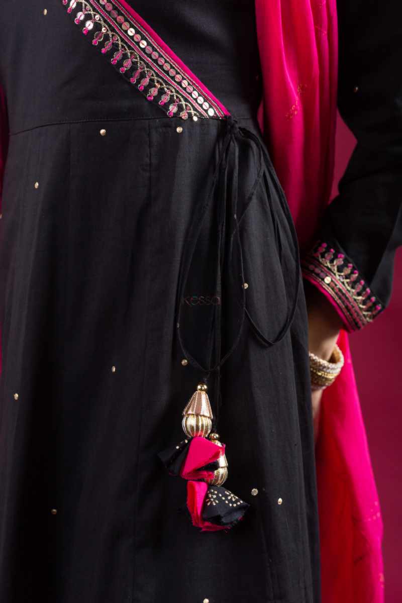 Image for Kusvaa Avdaf273 Gauravi Cotton Kurta Dupatta Set Side