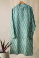 Image for Kusvaa Bpr49 Avneesh Men's Ikkat Print Kurta Front