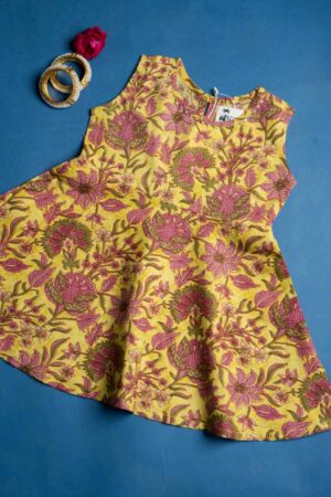 Image for Kusvaa Mbe100 Dharmishta Girls Kurta With Jacket And Sharara Set Front