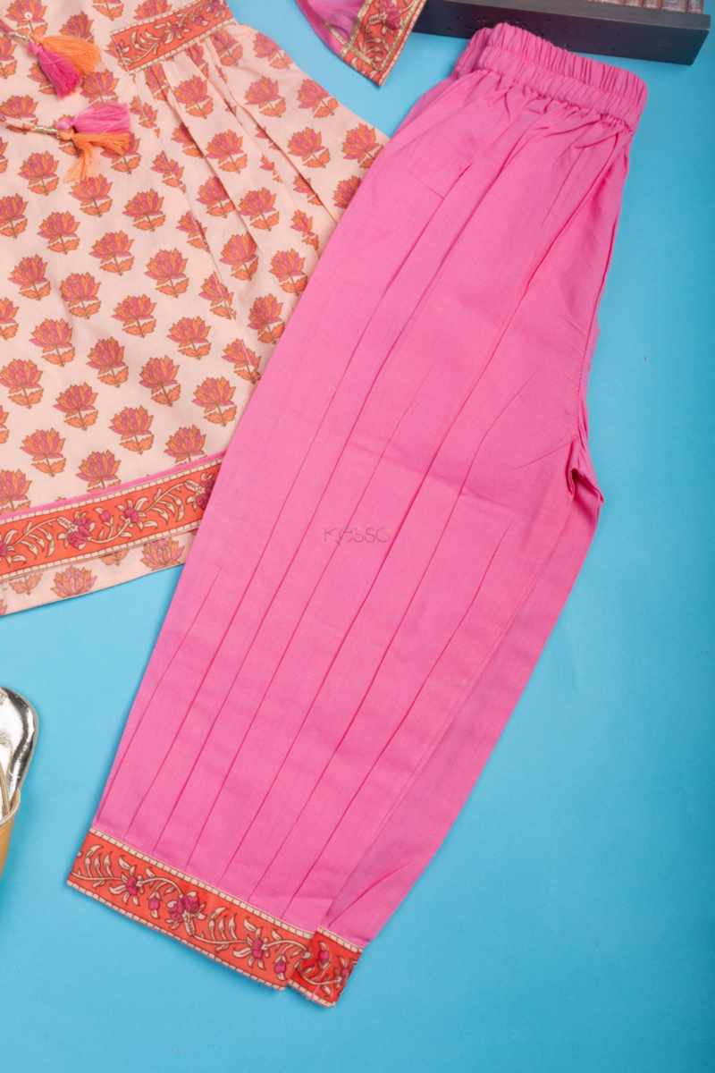 Image for Kusvaa Mbe103 Mythri Girls Cotton Complete Suit Set Side New