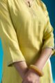 Image for Kusvaa Vcr222 Lavishka Chanderi Kurta Closeup 2
