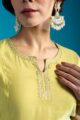 Image for Kusvaa Vcr222 Lavishka Chanderi Kurta Closeup