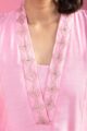 Image for Kusvaa Vcr228 Liliane Chanderi A Linet Kurta Closeup