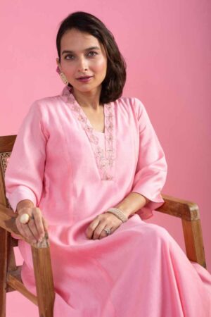 Image for Kusvaa Vcr228 Liliane Chanderi A Linet Kurta Sitting