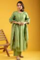 Image for Kusvaa Vcr237 Mehlaka Chanderi Kurta Dupatta Set Side