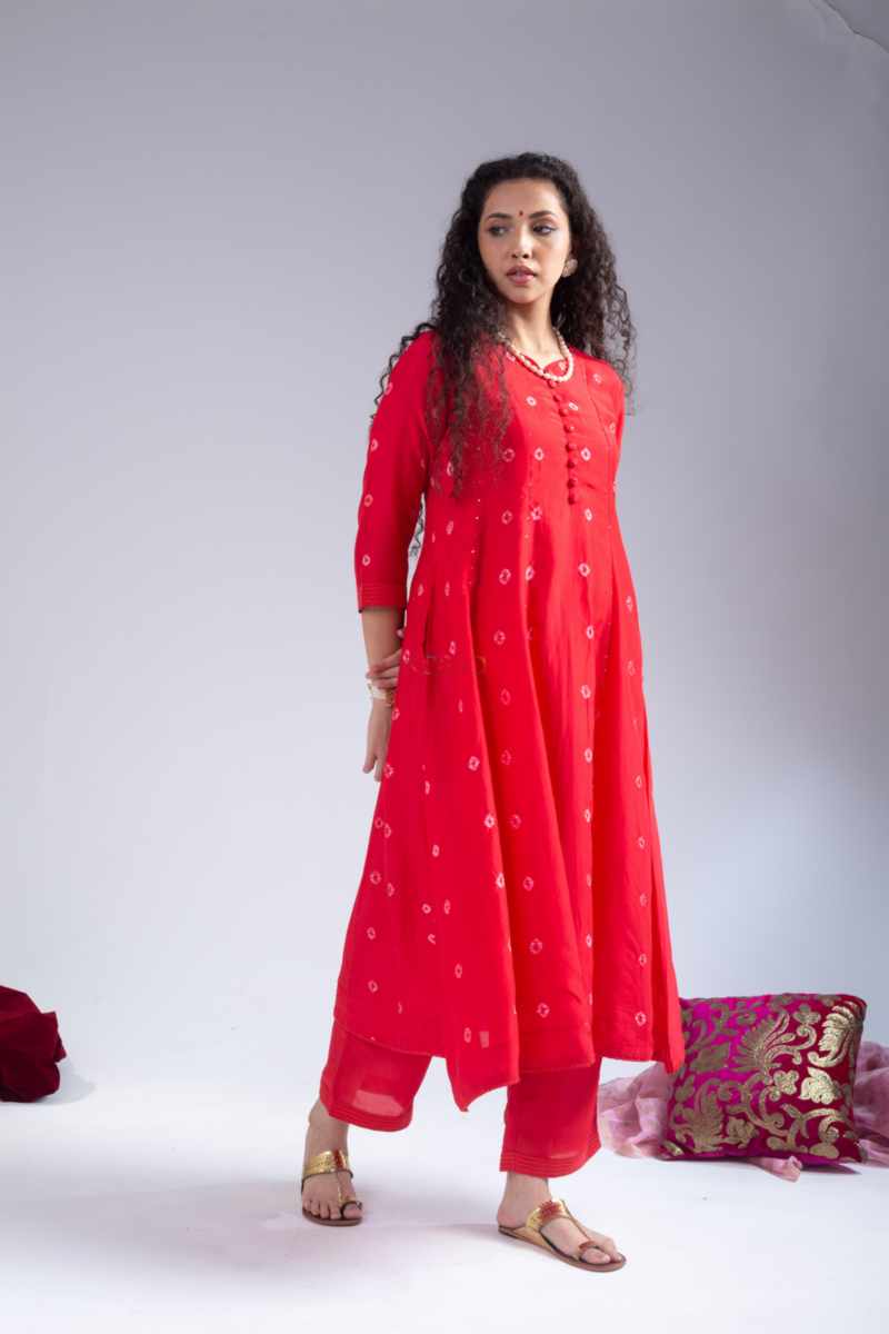 Image for Kusvaa Ws1034 Risa Muslin Kurta Palazzo Set Featured