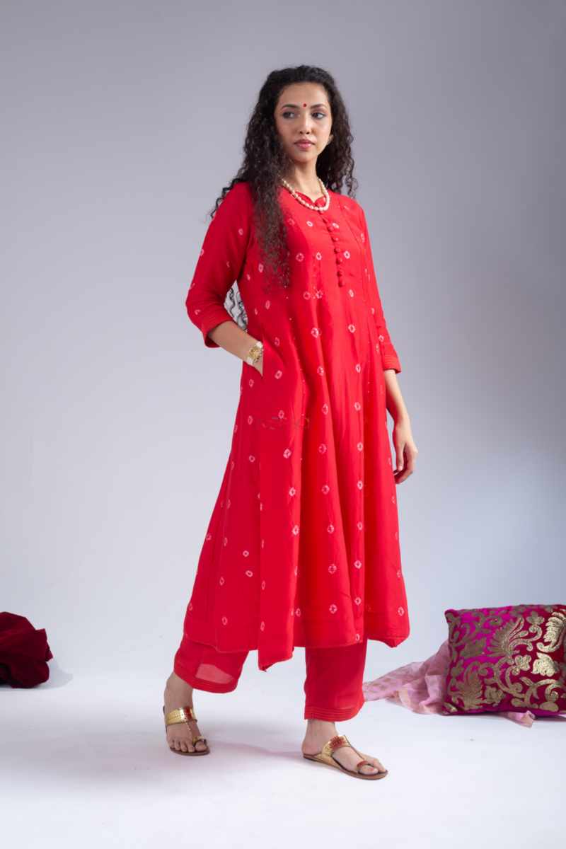 Image for Kusvaa Ws1034 Risa Muslin Kurta Palazzo Set Front