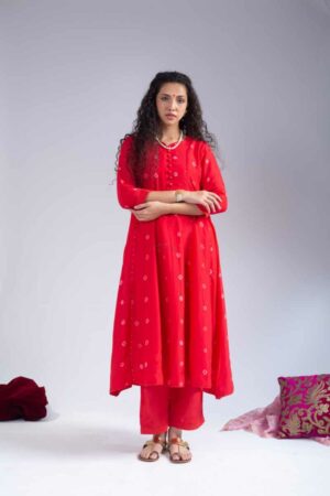 Image for Kusvaa Ws1034 Risa Muslin Kurta Palazzo Set Side