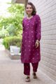 Image for Kusvaa Ws1059 Akshiti Muslin Kurta Pant Set Front
