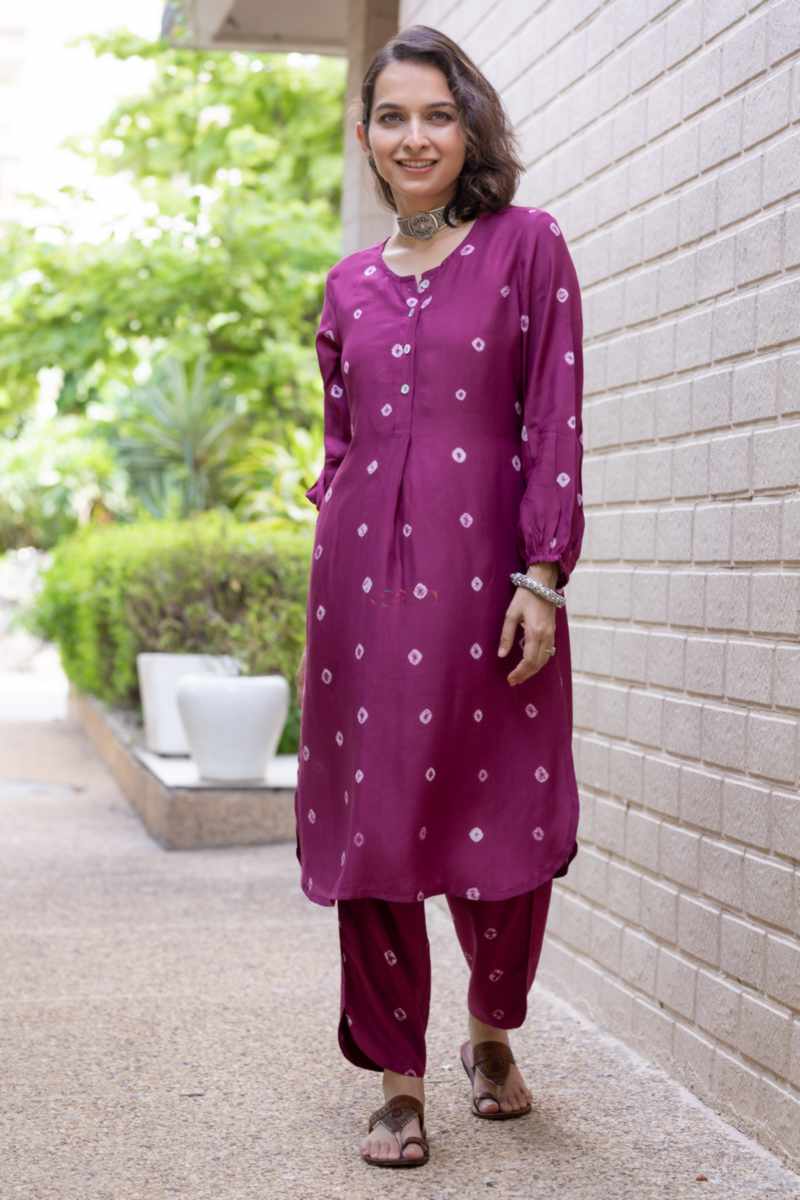 Image for Kusvaa Ws1059 Akshiti Muslin Kurta Pant Set Front