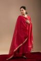 Image for Kusvaa Ws1066 Aani Chanderi Complete Suit Set Side