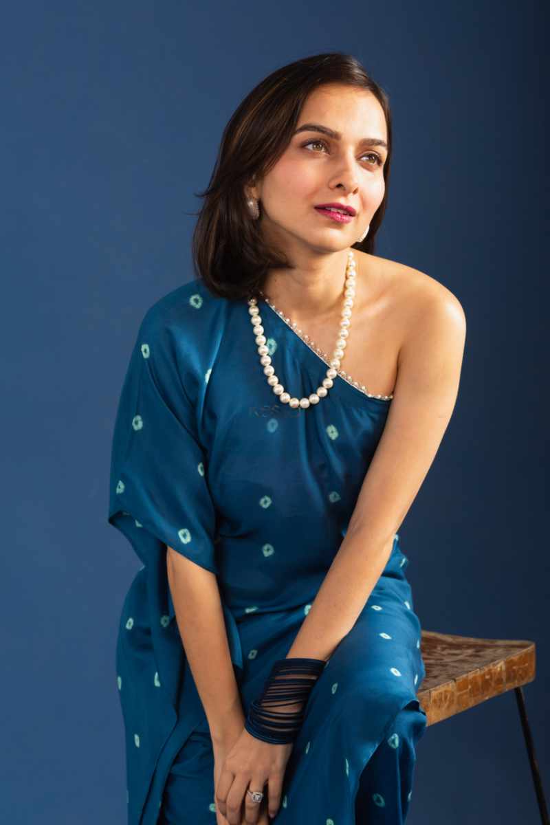 Image for Kusvaa Ws1067 Niyas Muslin Kaftan With Palazzo Set Sitting