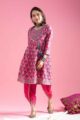 Image for Kusvaa Wsr415 Chitradevi Cotton Kurta With Dhoti Set Front